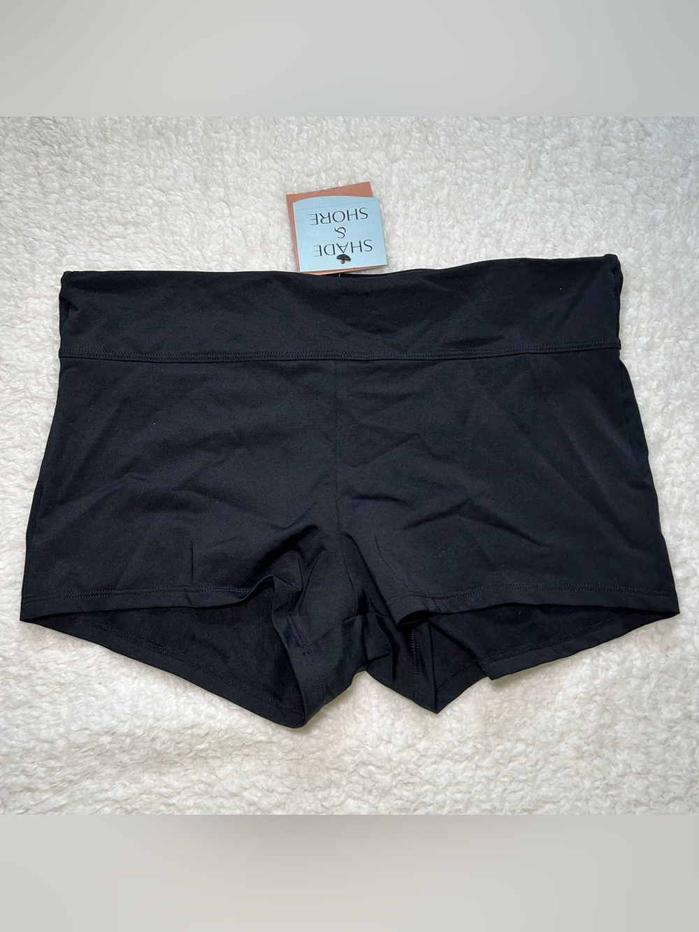 Shade & Shore Black Women’s Swim Boyshorts